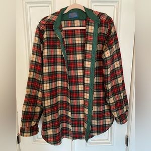 Vintage 70s Pendleton Virgin Wool Plaid Shirt